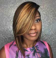 Sew In Black And Blonde Weave Brown And Blonde Side Part Sew In Bob Bob Hairstyles Sew In Bob Hairstyles Hair Styles