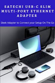 Satechi S Usb C Slim Multi Port Ethernet Adapter Has 7 Ports In A Sleek Compact Device Ensuring You Never Worry About Spotty Internet Connect Usb Port Adapter