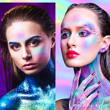 5 Pieces Makeup Stencil, Mermaid Scale Stencil Animal Print Stencil 8 x 6  Inches Reusable Fish Scale Template Plastic Leopard Zebra Painting Stencil  for Painting