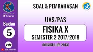 Download soal bahasa inggris pts uts semester genap kelas xi 2020 pdf bahasa indonesia ekonomi geografi sosiologi matematika kimia fisika biologi ppkn ipa ips. Soal Fisika Kelas 10 Semester 2 Dan Pembahasan Uas Pas 2017 2018 7 Youtube