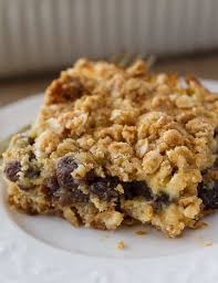 Sour Cream Raisin Bars Recipe Sour Cream Recipes Raisin Recipes Dessert Recipes Easy