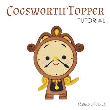 Cogsworth png cliparts for free download, you can download all of these cogsworth transparent png clip art images for free. Kawaii Cogsworth Cake Topper Tutorial Esbocos Disney Decoracao Bela E Fera Bela E O Monstro