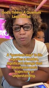 #LIVEhighlights #TikTokLIVE #LIVE A “quantum leap” in life signifies a  sudden, significant change that transforms one’s trajectory or  understanding. Unlike gradual progress, this leap is marked by a ...