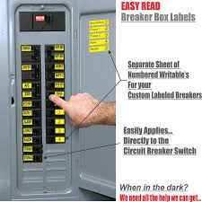 The top countries of suppliers are south korea, china, and hong. Easy Read Breaker Box Decals Tough Vinyl Labels For Circuit Breakers Great For Home Owners Apartment Complexes And Electricians Place Stickers Directly On The Breaker Switch Makes Identifying The Walmart Com