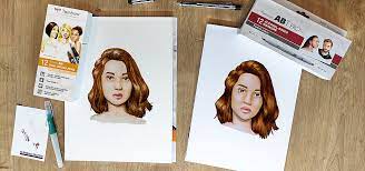 Write on the page and the colors will naturally blend together. Draw And Color Faces Tombow