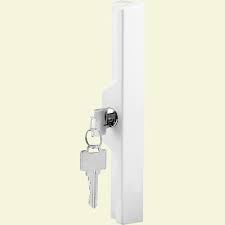 At slides rite sliding door repair we are committed to meeting your needs with a wide variety of services and the highest quality materials. Prime Line Diecast White Outside Patio Door Pull With Key C 1120 The Home Depot