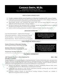 Education Consultant Resume Example Teaching Resume Educational Consultant Education Resume