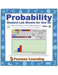 Flip a coin and get a heads or tails result. Probability Virtual Manipulatives Lab For Middle School Math Ccss Common Core Middle School Math Probability Math