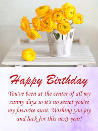 Birthday Greetings For Aunt To My Favorite Aunt Happy Birthday Card Birthday Greeting Cards By Davia Birthday Card For Aunt Happy Birthday Cards Happy Birthday Aunt