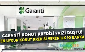 İnşaat ya da projeden satın alınan konutlar içinse kat irtifakı tapusu olması şartı aranır. Garanti Bankasi Ev Kredisi Faiz Oranlari Dustu En Uygun Konut Kredisi Veren Ilk 10 Banka Siralamasi