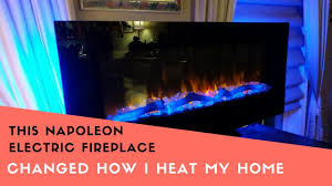 They plug into the wall, and can run on a flame only setting. This Napoleon Electric Fireplace Changed How I Heat My Home Youtube