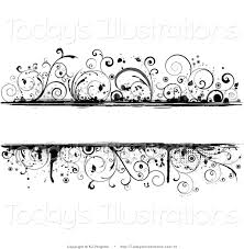 Black And White Vines Clipart Vector Clipart Of A Grungy Black And White Background Of Vines With Copyspace By Kj Pargeter 10 Black And White Background Typography Sketch Clip Art