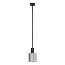 Inger Black with Glass Pendant Light