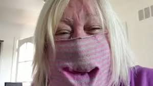 Peppermint is a drag performer from manhattan, new york city. Video Woman Is Left In Hysterics After Her Sock Face Mask Goes Wrong Daily Mail Online