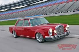Red Pig 2 Josh Stahl S 1969 Widebody Mercedes Fueled News Old Mercedes Mercedes Benz Classic Mercedes