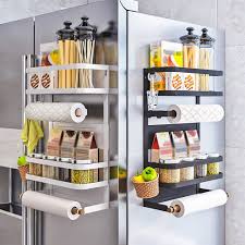 3.5 out of 5 stars with 2 ratings. Haturi Magnetic Shelf Magnetic Paper Towel Holder Fridge Spice Rack Kitchen Refrigerator Organizer Shopee Philippines