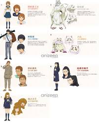 Characters In The Gingitsune Anime Meet Makoto Saeki Gintarou Satoru Kamio Haru Tatsuo Saeki Funabashi And Ikegami
