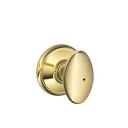 Schlage Siena Bright Brass Privacy Bed/Bath Door Knob F40 SIE 605 ...