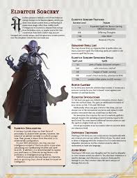 Subclass Eldritch Sorcery A 5e Sorcerous Origin Album On Imgur