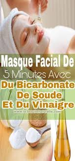 Masque Facial De 5 Minutes Avec Du Bicarbonate De Soude Et Du Vinaigre Bicarbonate Soude Vinaigre Bicarbonate De Soude Masque Facial Bicarbonate