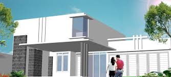 Untuk melihat rincian bangunan lebih detail silahkan klik pada gambar. Rumah Minimalis 1 Lantai Tampak Seperti 2 Lantai