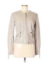 details about bagatelle women brown faux leather jacket sm