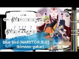 The recommended time to play this music sheet is 01:13, as verified by virtual piano legend, mark chaimbers. Blue Bird ãƒ–ãƒ«ãƒ¼ãƒãƒ¼ãƒ‰ Narutoç–¾é¢¨ä¼ Violin Sheet Music With Fingerings Ikimono Gakari Level 4 Youtube