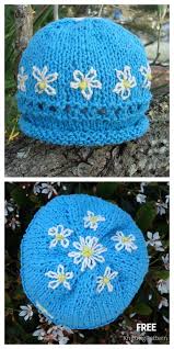 Oct 21, 2014 · i have never knitted mittens before and i have had fun knitting your patten. Daisy Flower Beanie Hat Free Knitting Patterns Knitting Pattern