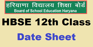 Steps to download the date sheet. Hbse 12th Class Date Sheet 2021 Pdf Haryana Board Plus 2 Exam Date