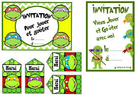 Ninjas Les Tortues Vertes 1 Et 2 Et 3 Doudous Patrons Patterns Gabarits Fete A Themes Pour Enfants Fete Tortues Ninja Invitation Anniversaire Carte Anniversaire