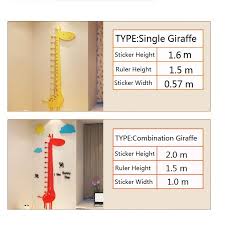 8708f2a724 cute cartoon giraffe wall sitcker 3d acrylic