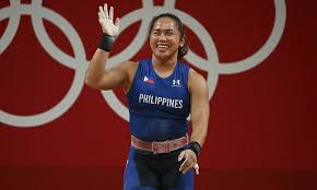 Hidilyn diaz of the philippines reacts after winning the gold medal in women's weightlifting at the 2020 tokyo olympics july 26, 2021. Trdcrqywadt Dm