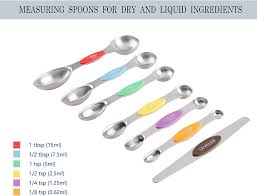 For an approximate result using u.s. Buy Magnetic Stainless Steel Measuring Spoons Set Of 12 Include 6 Dual Sided Magnetic Measuring Spoon 1 Leveler And 5 Mini Measuring Spoons For Dry And Liquid Ingredients Online In Turkey B08sjfjq13