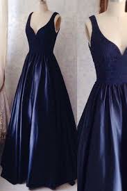 Black And Blue Prom Dress V Neck Off The Shoulder Dark Blue Lace Prom Dresses Evening Gowns Graduation Dress Ld312 Dark Blue Prom Dresses Blue Lace Prom Dress Lace Evening Dresses