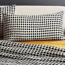 Black And Cream Farmhouse Bedding Estela Black And White King Shams Set Of 2 Reviews Cb2 Grey And White Bedding Black And Cream Bedroom White Bedding