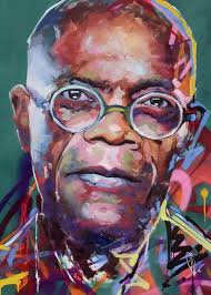 Samuel L Jackson Greeting Card by Richard Day