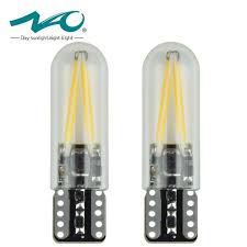 Nao W5w Led Bulb T10 Led Drl Car Interior Light Smd 194 168 Cob Glass Auto Filament Lamp 12v Red White Yellow Crystal Blue N Led Bulb Interior Lighting T10 Led