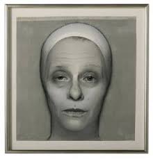 Framed & Glazed Portrait, Charcoal On Board