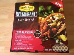 Baja fish tacos el paso. A Review A Day Today S Review Old El Paso Restaurante Pork Al Pastor Soft Tacos