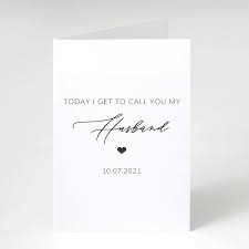 Amazon.com : SuchCards Personalized Card For Groom, Today I Call You My  Husband Greeting Card, Wedding Day Card From Bride, Soon To Be Married  Card, I Can't Wait To Marry You :