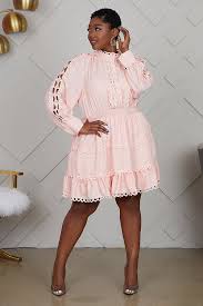 Curvy Peach Baby Doll Dress In 2020 Nice Dresses Babydoll Dress Dresses