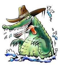 Illustration of cartoon strong crocodile vector. Alligator Cartoon Clip Art Cartoon Of A Silly Alligator Coming Out Of The Water With It Cartoon Clip Art Cartoon Alligators Art