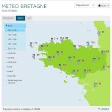 Coup de chaud et records en france ce samedi. Des Vents Jusqu A 125 Km H En Bretagne Deux Departements En Vigilance Orange Jeudi 5 Mars Le Petit Bleu
