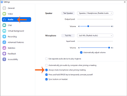 And i show you how to activate your webcam and audio device.audio: Zoom Setting Audio And Video Defaults