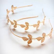Golden Individual Leaves Hairband Fresh Greek Wind Mori Retro Golden Leaf Clamp Hair Band Hair Accessories Hair Jewe Leaf Jewelry Hair Accessories Hair Jewelry