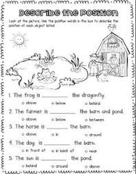 English Prepositions Preposition Worksheets 2nd Grade Worksheets Force And Motion