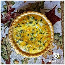 Broccoli And Cheddar Cheese Quiche In A Store Bought Pie Shell Broccoli Cheese Quiche Cheese Quiche Quiche Recipes Easy