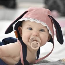 Personalized BIBS Pacifier: Engraved Baby Girl Gift, Blossom Pink