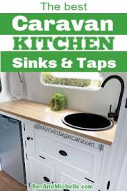 caravan sink, sink taps, caravan renovation