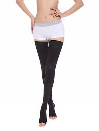 Women S Medical Thigh High Open Toe Compression Compression Stockings Compression Stockings Medical Stockings